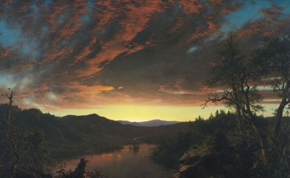 Frederic Edwin Church: Twilight in the Wilderness (1860) Cleveland Museum of Art